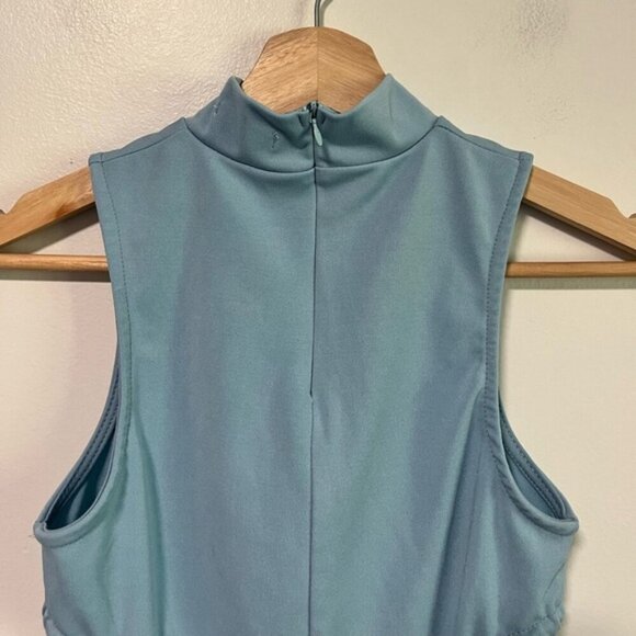 Fashion Nova Light Blue Sleeveless Bodysuit & Ruched Pants Set - Size S - Picture 7 of 14